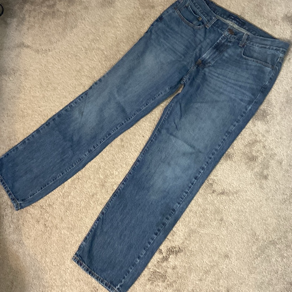 Tommy Hilfiger Relaxed Fit Straight Leg Men's Denim Jeans 35 x 32